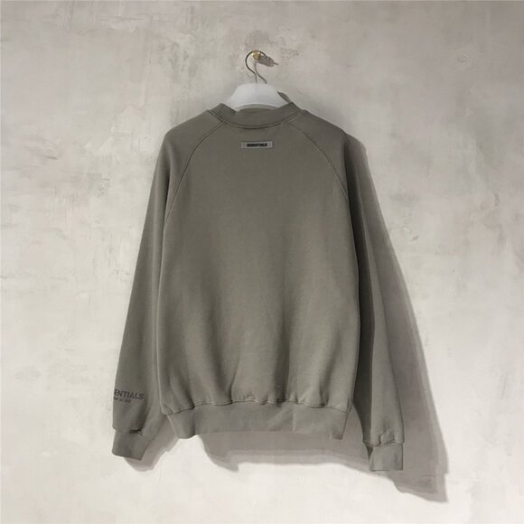 Fear of God Grey Print Crew Neck Sweatshirt - Picture 2 of 8